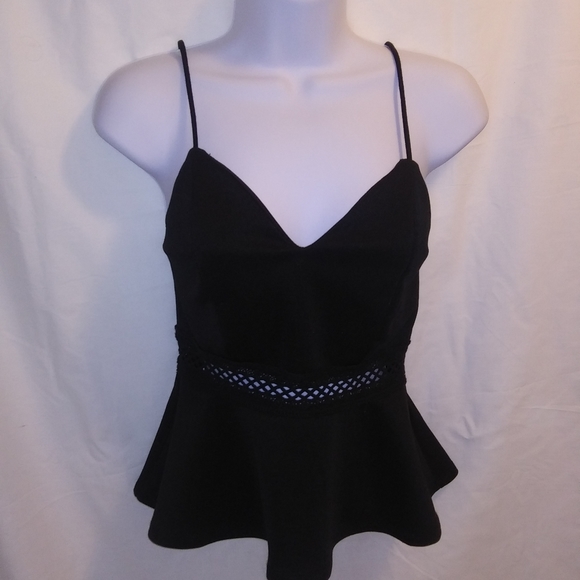 Forever21 Black Bustier Peplum top - Picture 2 of 7